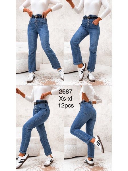 Jeansy damskie  , size Xs-Xl paczka 12szt,