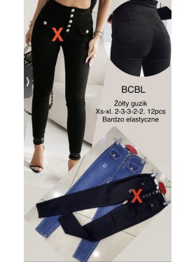 Jeansy damskie  , size Xs-Xl paczka 12szt,