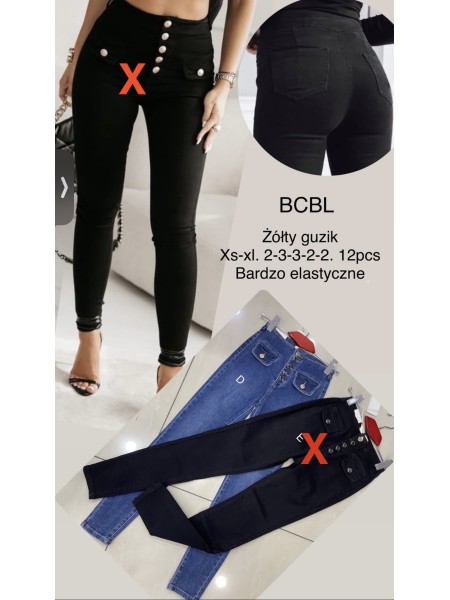Jeansy damskie  , size Xs-Xl paczka 12szt,