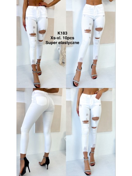 Jeansy damskie  , size Xs-Xl paczka 10szt,