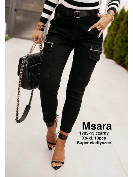 Jeansy damskie M'sara , size XS-XL paczka 10szt,
