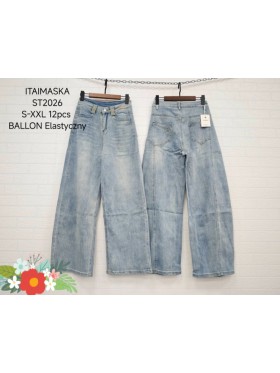 Jeansy damskie  , size s-2Xl paczka 12szt,