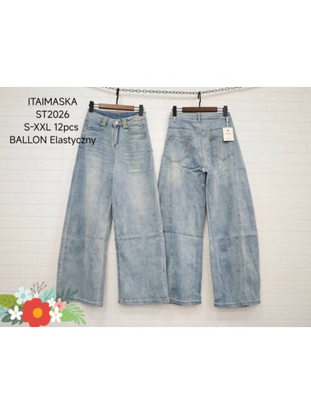 Jeansy damskie  , size s-2Xl paczka 12szt,