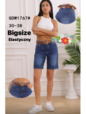 Spodenki jeansowe damskie  , size30-38 paczka 12szt,