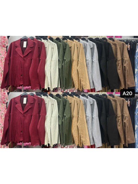 Bluzki damskie wloskie, Size uni ,paczka 6szt,mix kolor