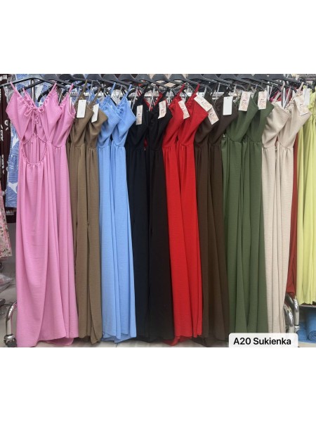 Sukienki damskie wloskie, Size uni ,paczka 6szt,mix kolor