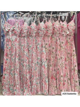 Sukienki damskie wloskie, Size uni ,paczka 6szt,1 kolor