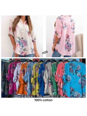 Bluzki damskie Polskie, Size uni, paczka 6szt mix kolor