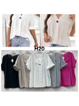 Bluzki damskie Polskie, Size uni, paczka 6szt mix kolor