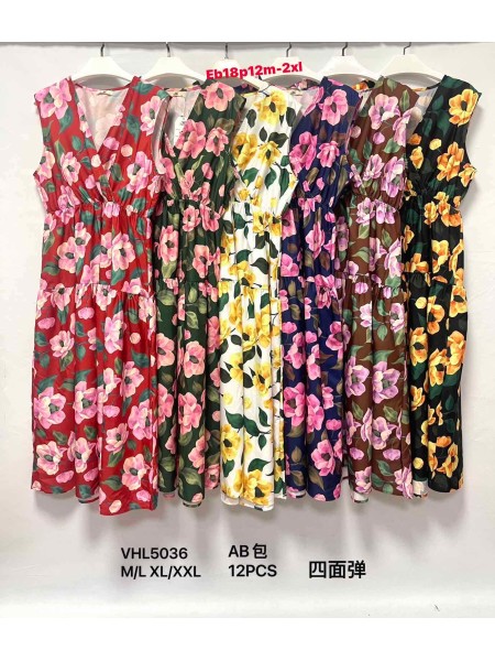 Sukienki damskie , Size m-2xl ,paczka ,12szt,mix kolor
