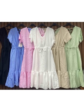 Sukienki damskie wlolskie,size uni ,paczka 6szt, mix kolor
