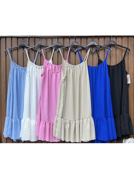 Sukienki damskie wlolskie,size uni ,paczka 6szt, mix kolor