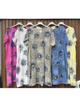Sukienki damskie wlolskie,size uni ,paczka 6szt, mix kolor