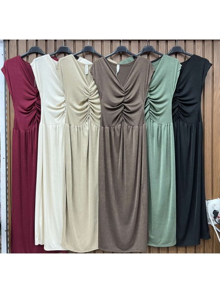 Sukienki damskie wlolskie,size uni ,paczka 6szt, mix kolor