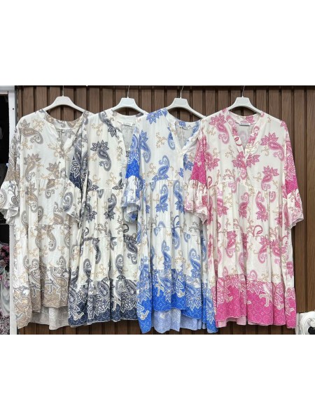 Sukienki damskie wlolskie,size uni ,paczka 6szt, mix kolor