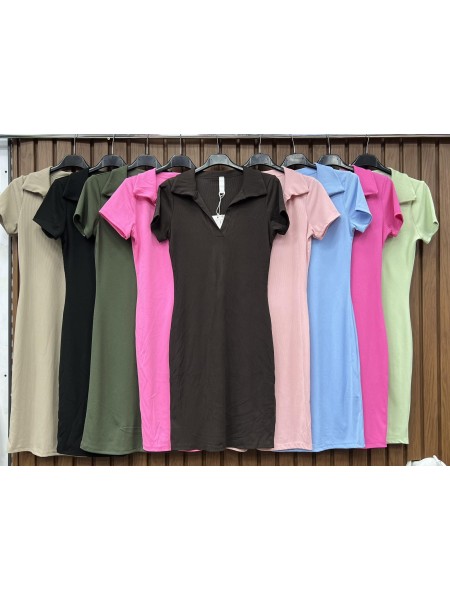 Sukienki damskie wlolskie,size uni ,paczka 6szt, mix kolor