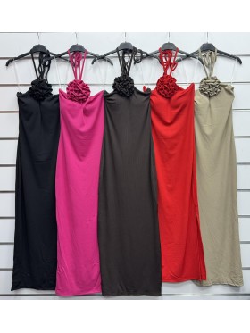 Sukienki damskie wlolskie,size uni ,paczka 6szt, mix kolor