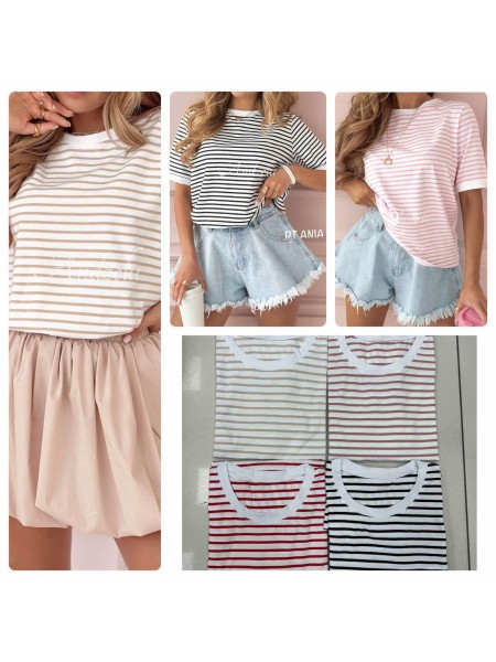 Bluzki damskie polskie ,size uni,paczka 6szt, mix kolor