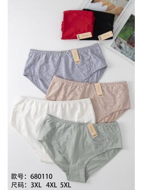 Majtki damskie, size 3-5xl paczka 24szt ,mix kolor