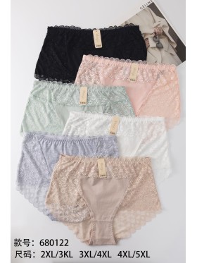 Majtki damskie, size 2-5xl paczka 24szt ,mix kolor