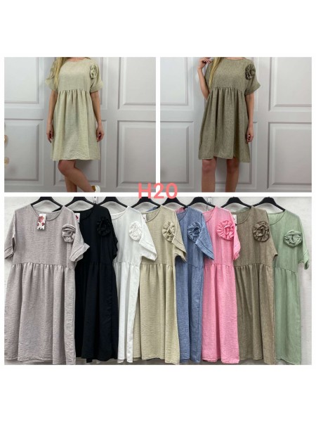 Sukienki damskie Polskie, Size uni, paczka 6szt mix kolor