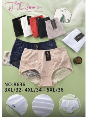Majtki damskie, size 3-5xl paczka 24szt ,mix kolor