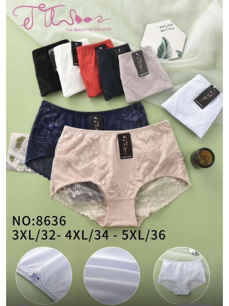 Majtki damskie, size 3-5xl paczka 24szt ,mix kolor
