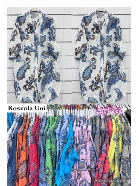 Koszule damskie wlolskie,size uni ,paczka 6szt, mix kolor