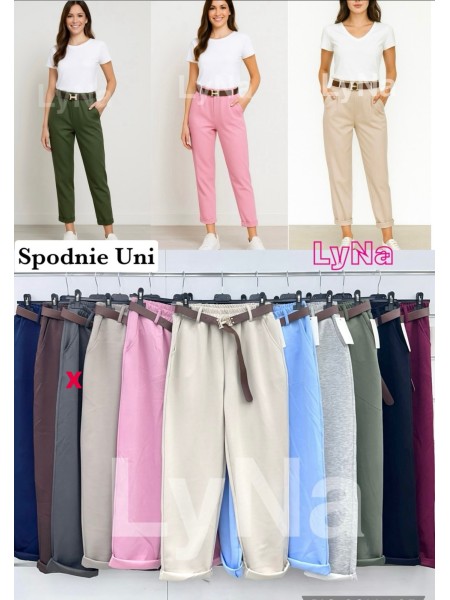 Spodnie damskie wlolskie,size uni ,paczka 6szt, mix kolor