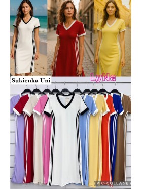 Sukienki damskie wlolskie,size uni ,paczka 6szt, mix kolor