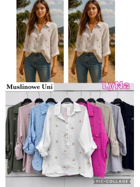 Koszule damskie wlolskie,size uni ,paczka 6szt, mix kolor