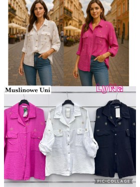 Koszule damskie wlolskie,size uni ,paczka 6szt, mix kolor