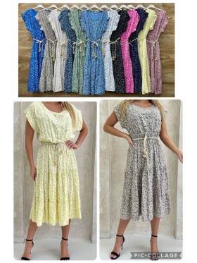 Sukienki damskie wlolskie,size uni ,paczka 6szt, mix kolor