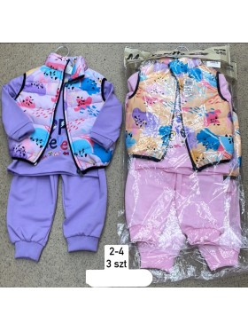 Komplety DZIECIĘCA ,size 2-4 lat,paczka 3szt,1kolor