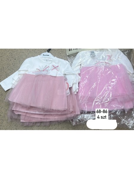Sukienka  DZIECIĘCA ,size 68-86,paczka 4szt,1kolor