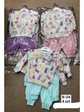 Komplety DZIECIĘCA ,size 9-24m,paczka 4szt,1kolor