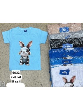 Bluzki  DZIECIĘCA ,size 2-8 lat,paczka 5szt,1kolor