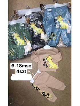 Komplety DZIECIĘCA ,size 6-18m,paczka 4szt,1kolor