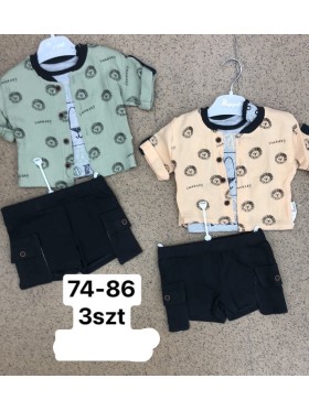 Komplety DZIECIĘCA ,size 74-86,paczka 3szt,1kolor