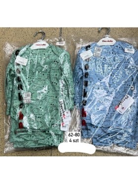 Komplety DZIECIĘCA ,size 62-84,paczka 4szt,1kolor