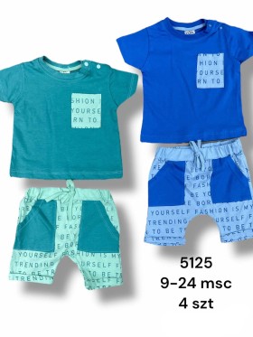 Komplety DZIECIĘCA ,size 9-24m,paczka 4szt,1kolor
