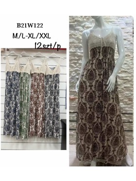 Sukienki damskie,size m-2xl ,paczka 12szt, mix kolor