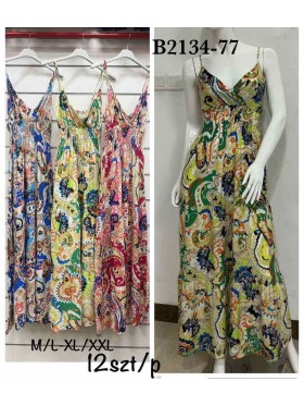 Sukienki damskie,size m-2xl ,paczka 12szt, mix kolor