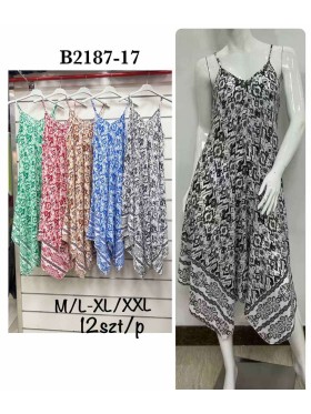 Sukienki damskie,size m-2xl ,paczka 12szt, mix kolor