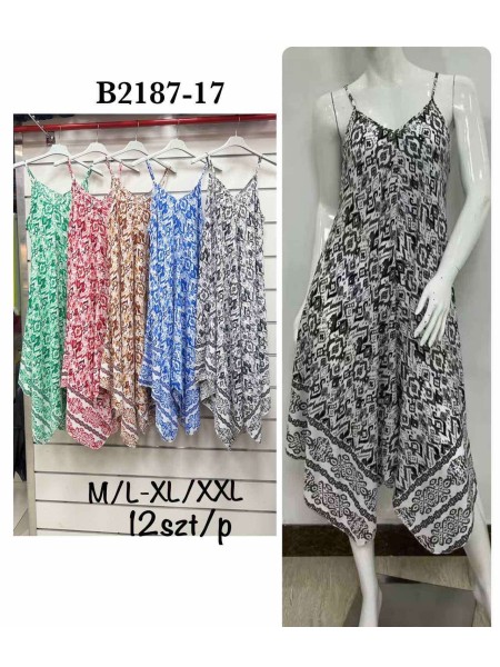 Sukienki damskie,size m-2xl ,paczka 12szt, mix kolor