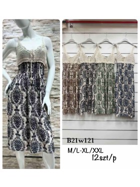 Sukienki damskie,size m-2xl ,paczka 12szt, mix kolor
