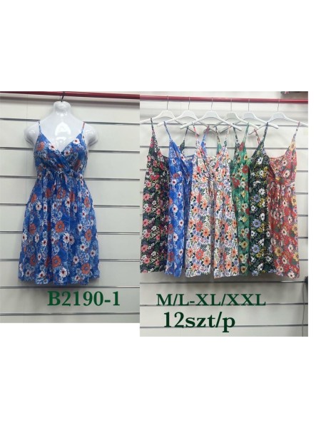 Sukienki damskie,size m-2xl ,paczka 12szt, mix kolor