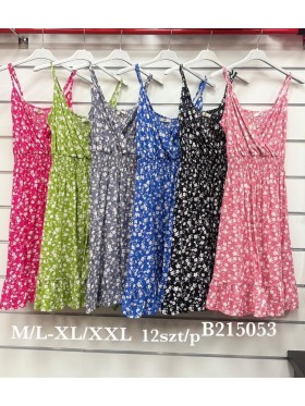 Sukienki damskie,size m-2xl ,paczka 12szt, mix kolor