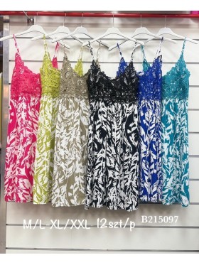 Sukienki damskie,size m-2xl ,paczka 12szt, mix kolor
