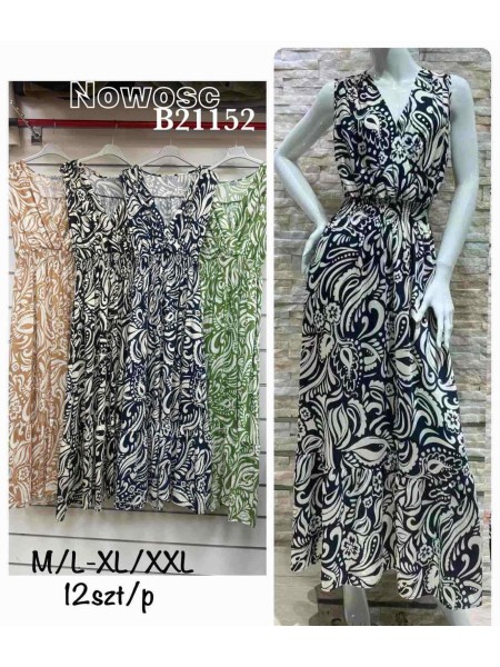 Sukienki damskie,size m-2xl ,paczka 12szt, mix kolor